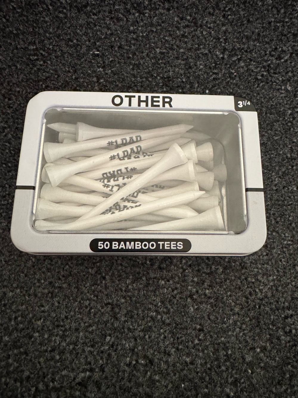 NWT Other Golf #1 Dad Bamboo Golf Tees 50 Count 3 1/4” White